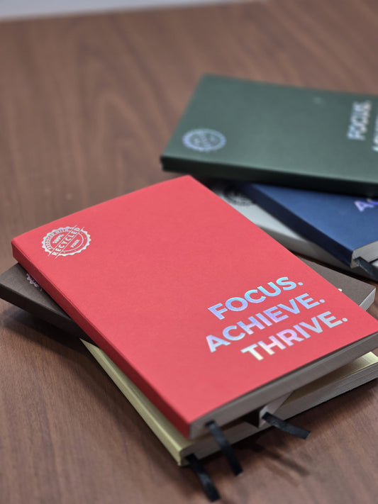 Recycled Paper Notebook - Focus Achieve Thrive