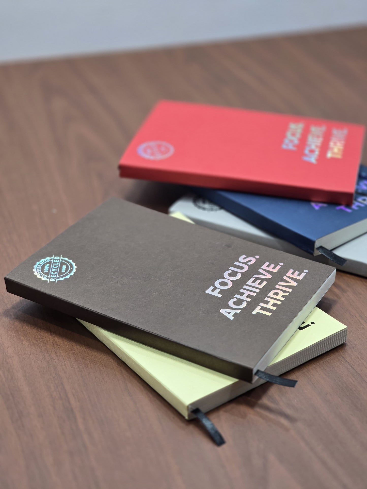 Recycled Paper Notebook - Focus Achieve Thrive